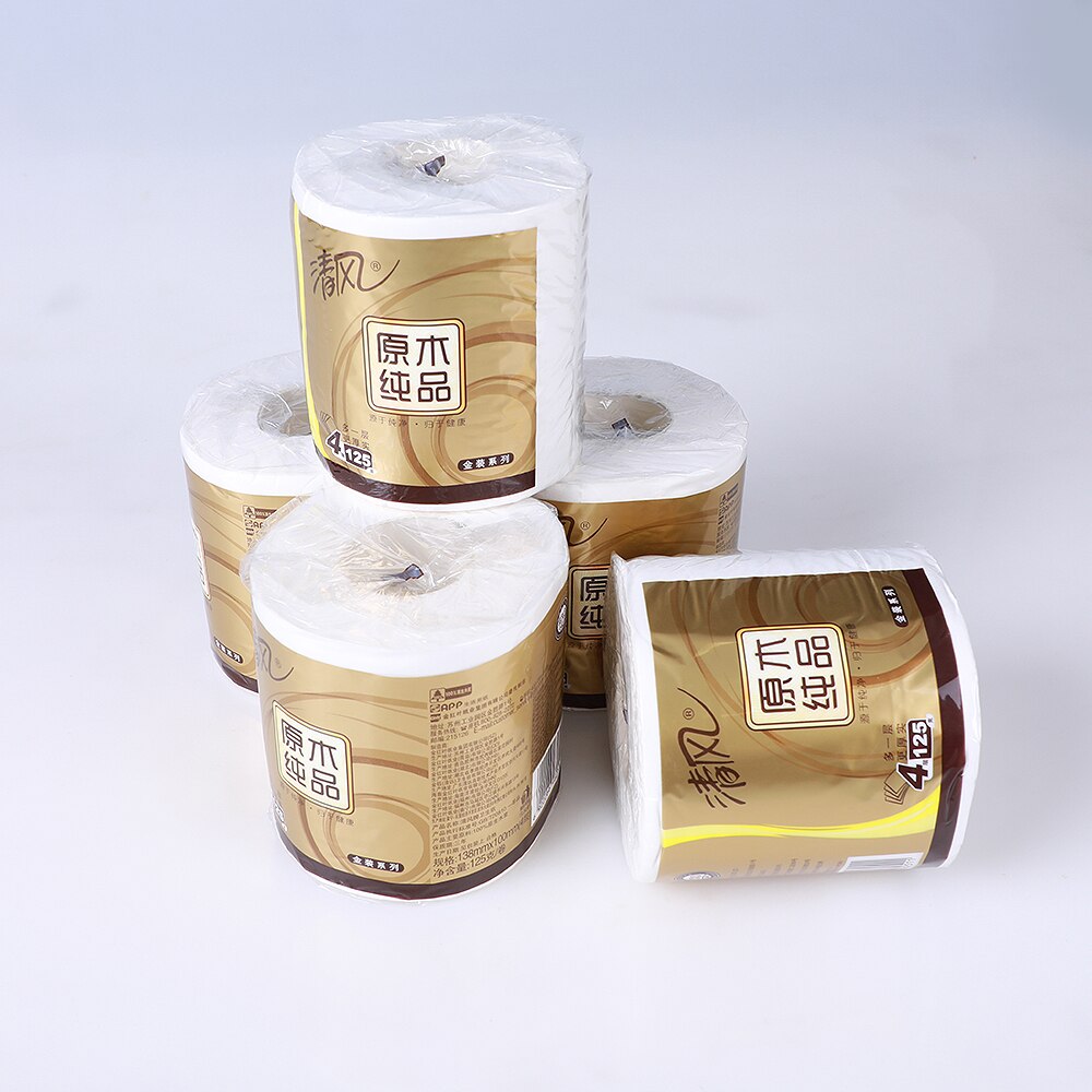 6/12/60 Rolls 4 Ply Luxury Toilet Paper Tissue Bulk SOFT 100% Bamboo Pulp Yellow 
